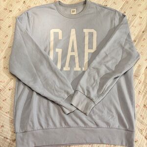 GAP Light Blue Logo Crewneck Sweater